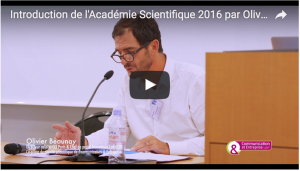 Introduction de l'Académie Scientifique 2016 par Olivier Beaunay