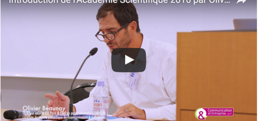 Introduction de l'Académie Scientifique 2016 par Olivier Beaunay